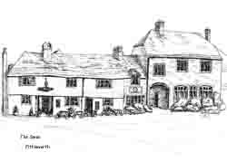 greeting card of The Swan Public House, Fittleworth