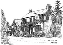 greeting card of The Rising Sun, Nutbourne